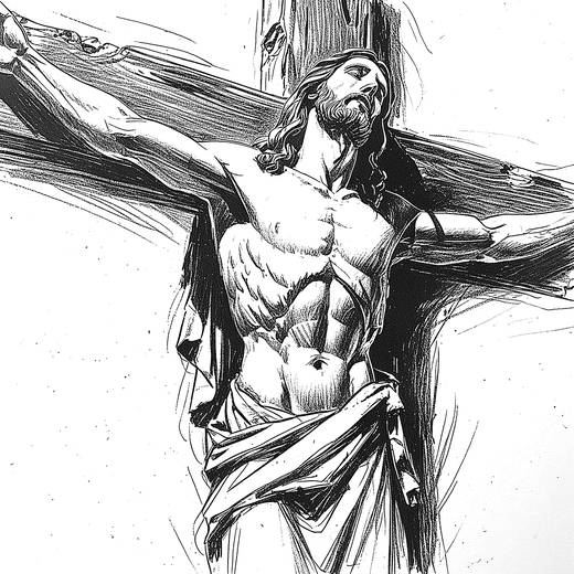 Jesus Apond The Cross 02