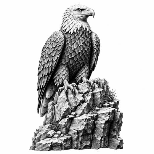Majestic Eagle On A Rugged Cliff
